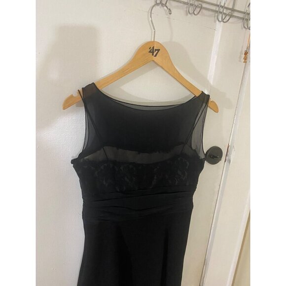 Ann Taylor Women's Black 100% Silk Sleeveless Classic Black Dress - 6 - Picture 2 of 15